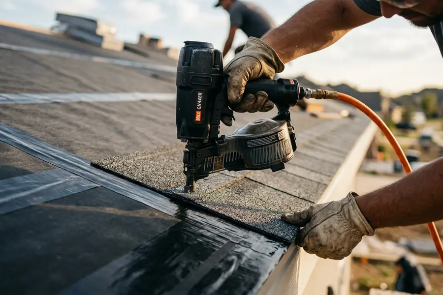Beardman Building Services roofer sealing a fortified roof deck in Safety Harbor